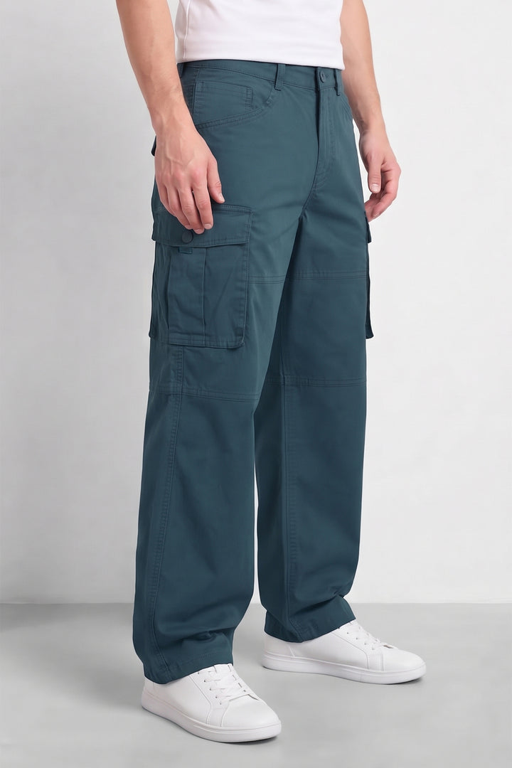 Steel Grey Mens 6 Pocket Cargo Pants