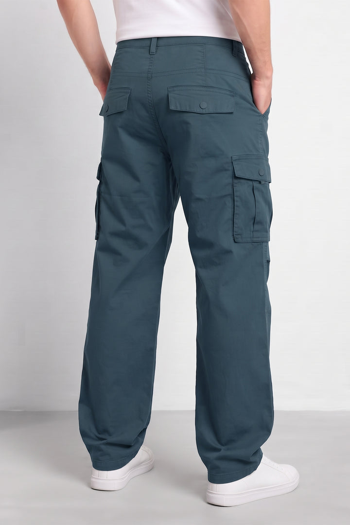 Steel Grey Mens 6 Pocket Cargo Pants
