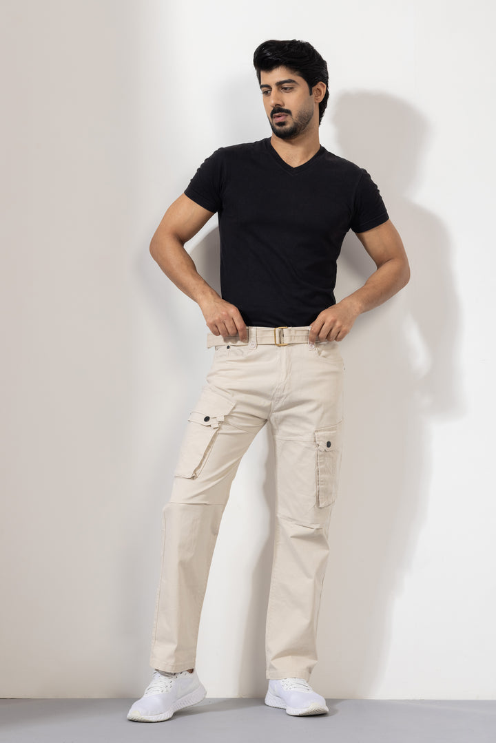 Off White Men Cotton Cargo Pant