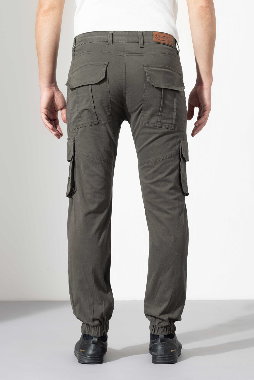 Dark Grey Multi Cotton Cargo Pant