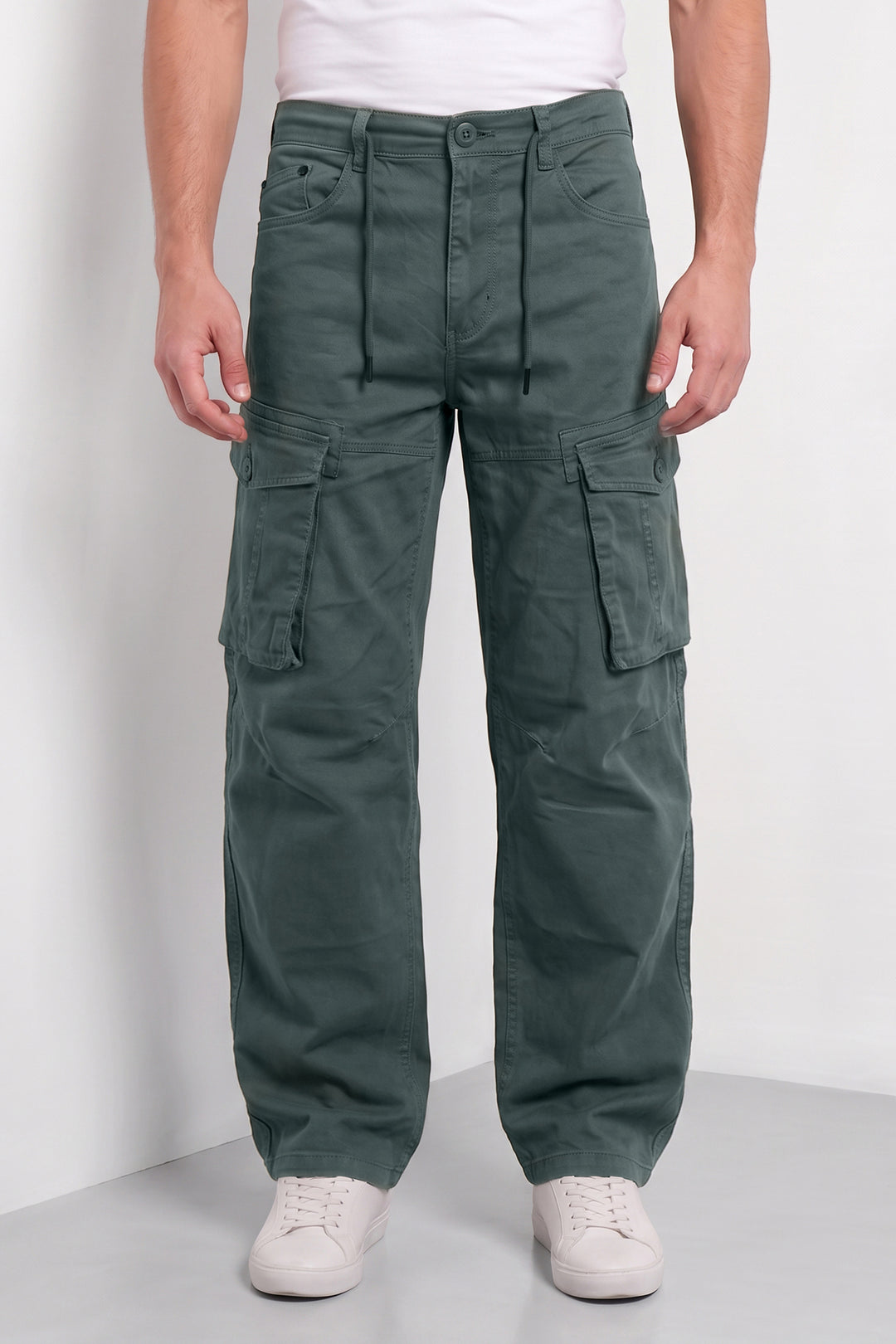Olive Mens 6 Pocket Cargo Pants