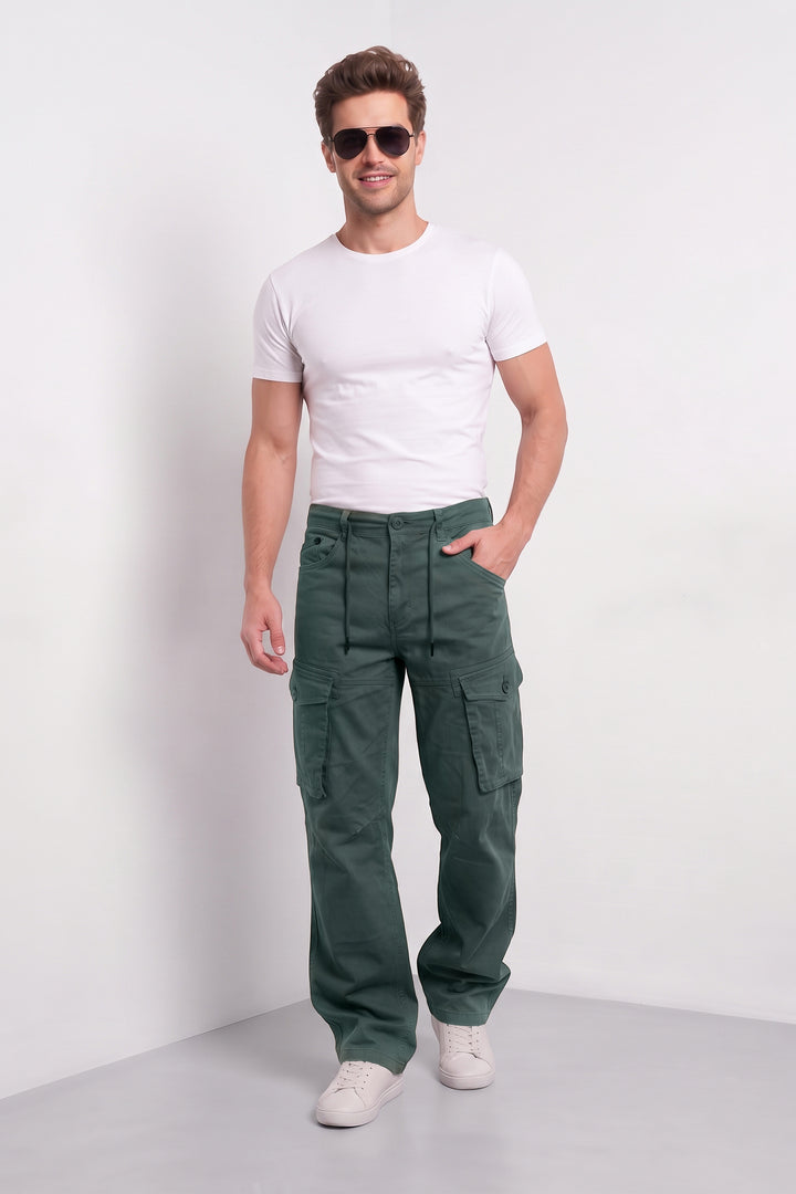 Olive Mens 6 Pocket Cargo Pants