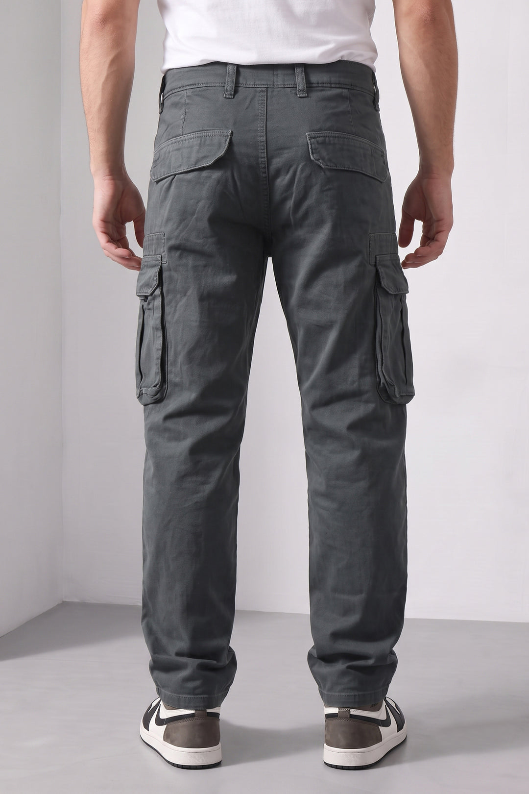 Steel Grey Mens 6 Pocket Cargo Pants