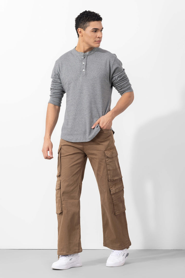 Light Brown Multi Pocket Cargo Pant