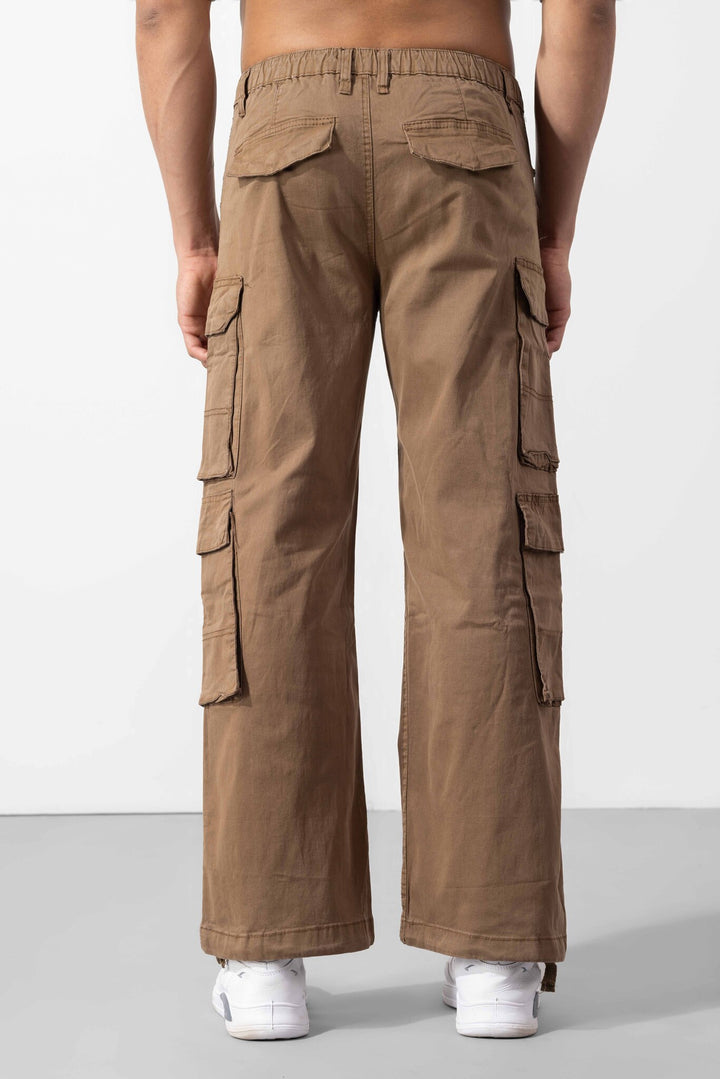 Light Brown Multi Pocket Cargo Pant