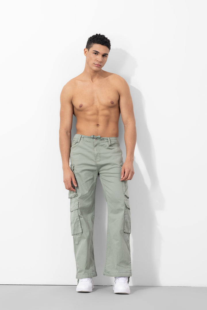 Pista Green Multi Pocket Cargo Pants