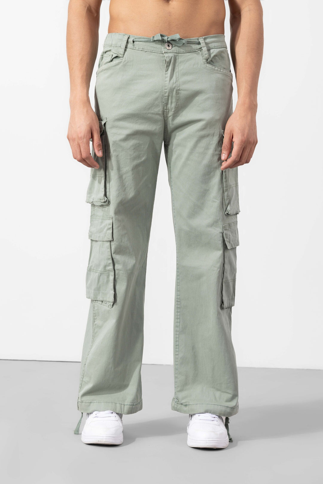 Pista Green Multi Pocket Cargo Pants