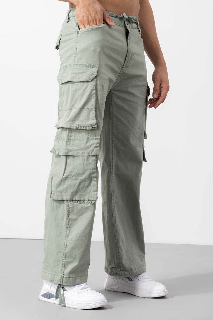 Pista Green Multi Pocket Cargo Pants