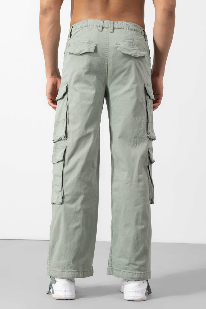 Pista Green Multi Pocket Cargo Pants