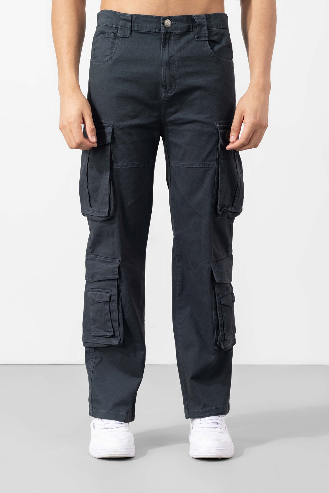 Dark Navy Multi Pocket Cargo Pants