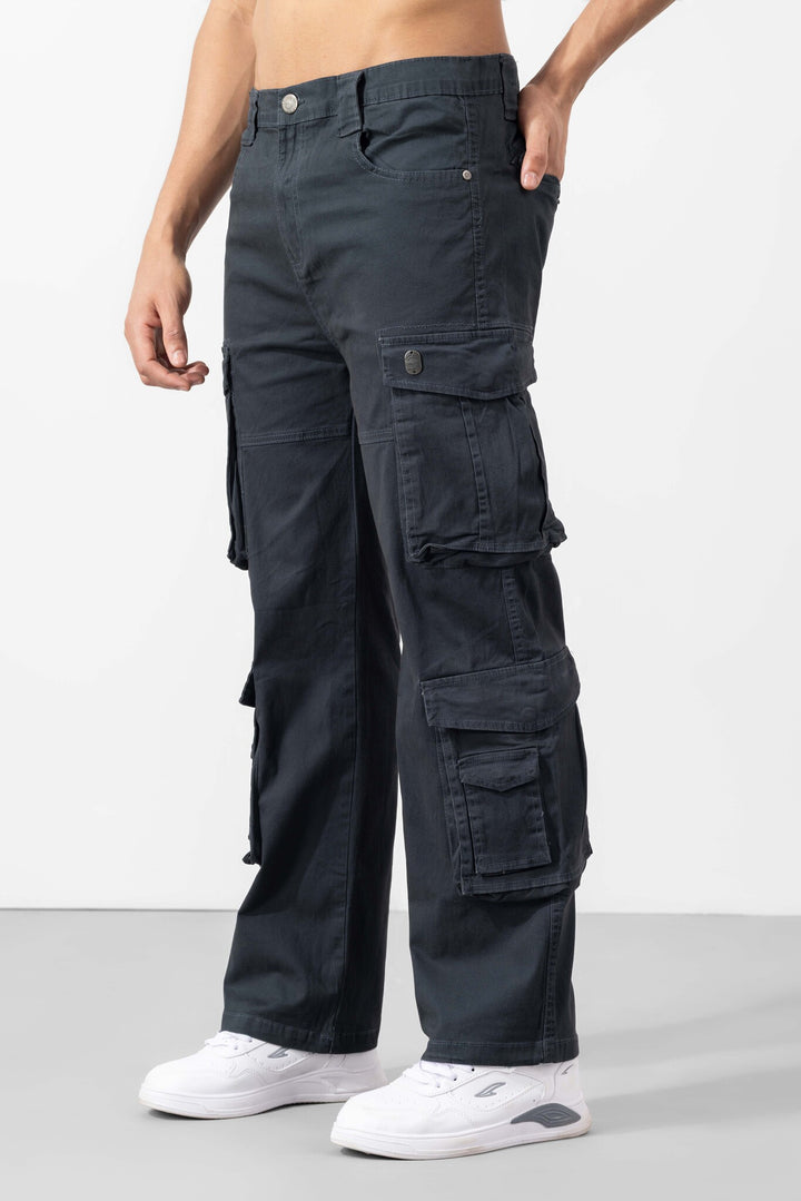 Dark Navy Multi Pocket Cargo Pants
