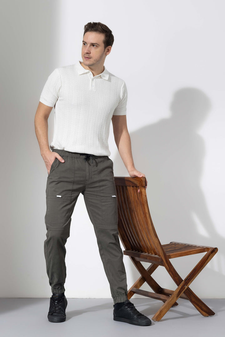 Grey Elasticated Joggers