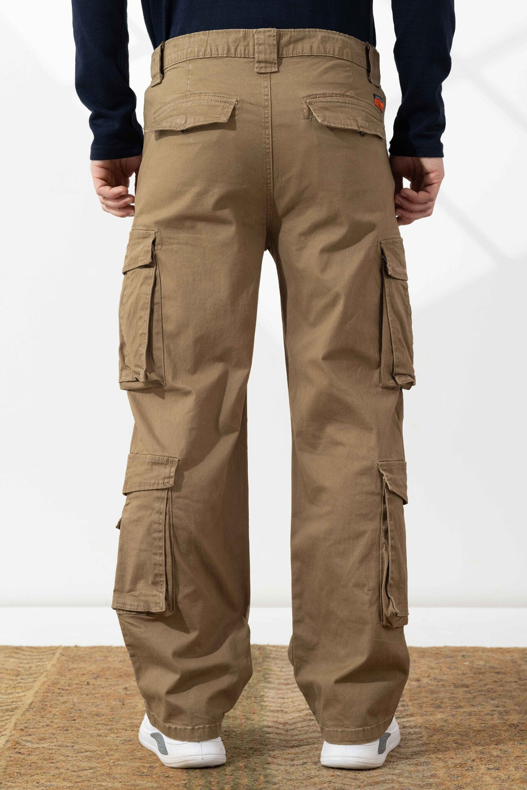 Brown Men Cargo Pants