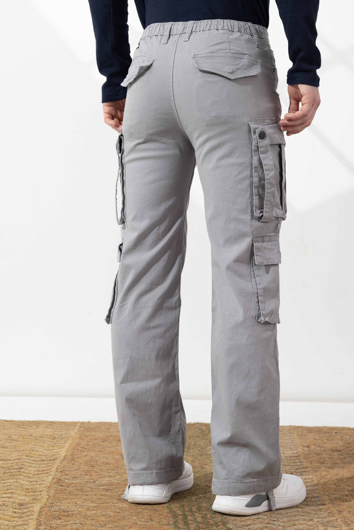 Light Grey Men Cargo Pants