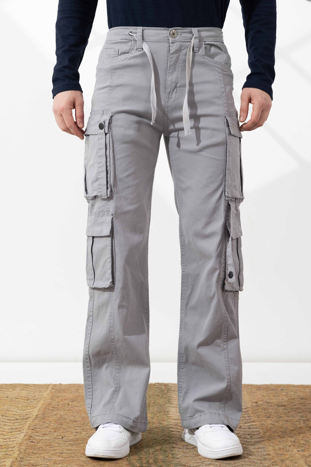 Light Grey Men Cargo Pants