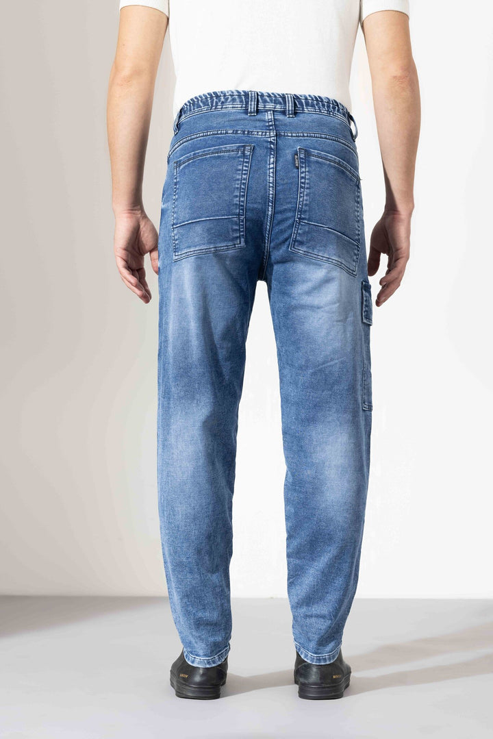 Light Blue Elasticated Waist Denim Jeans