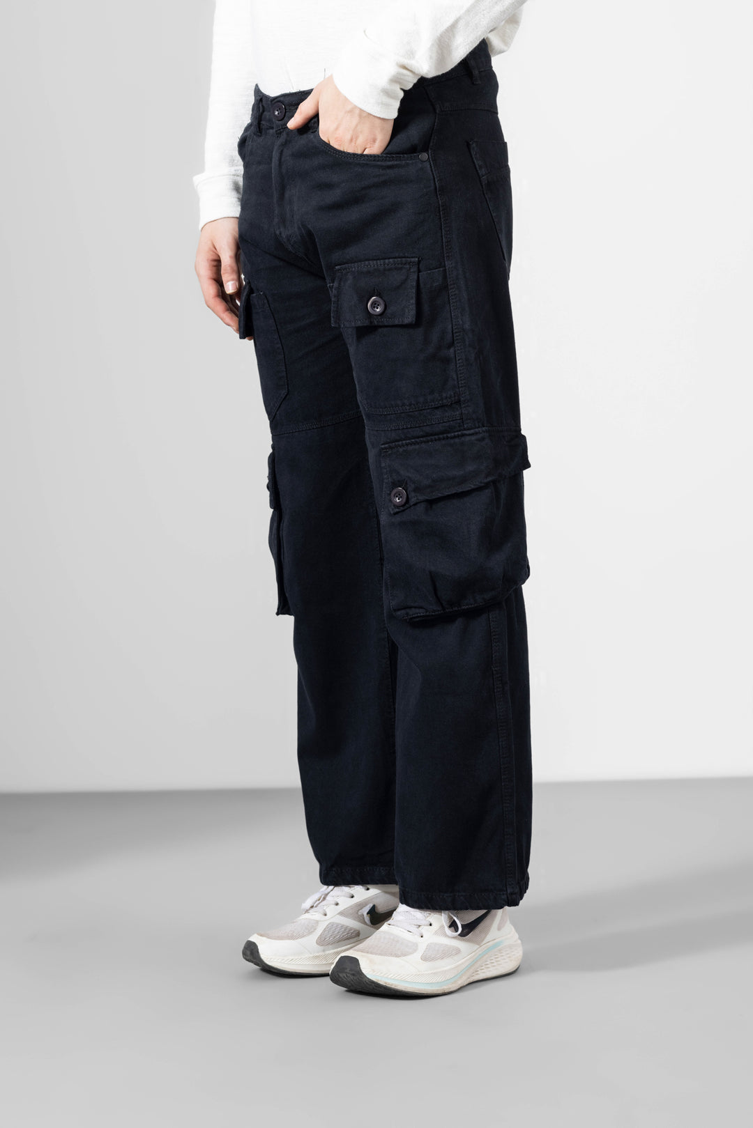 Black Mens Cargo Pants