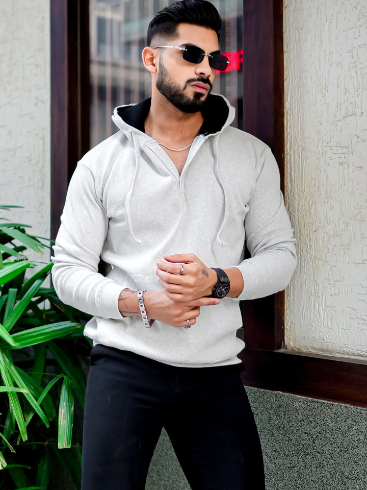 White Hooded Sweatshirt