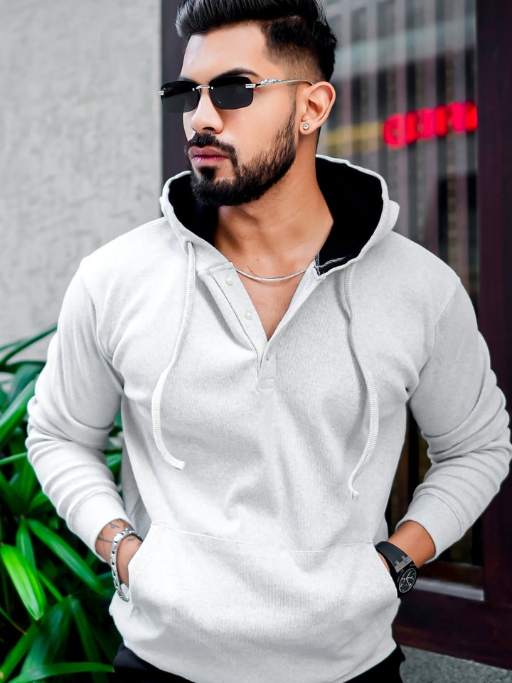 White Hooded Sweatshirt