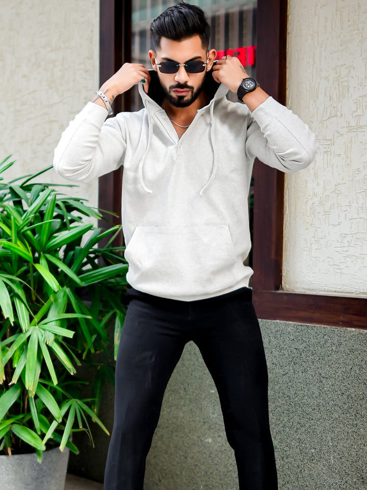 White Hooded Sweatshirt