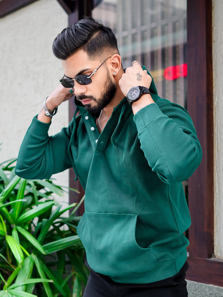 Gritstones Green Hooded Sweatshirt