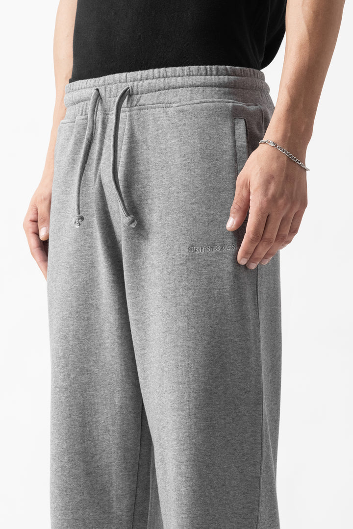 Grey Straight Fit Sweatpants