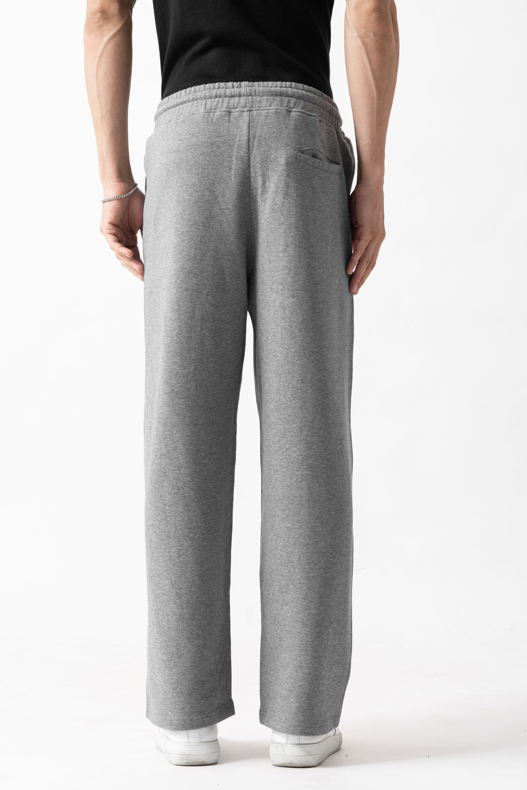 Grey Straight Fit Sweatpants