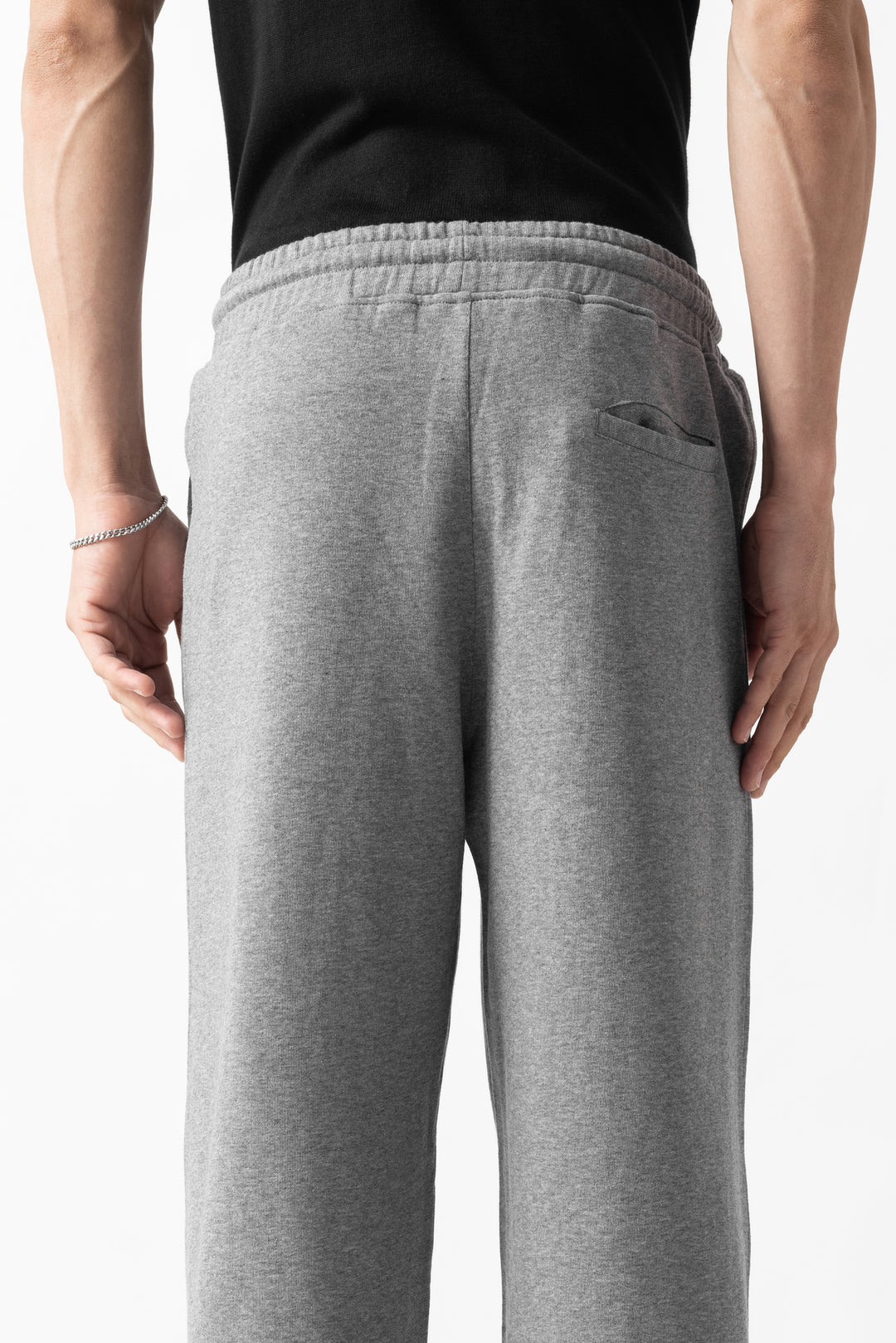 Grey Straight Fit Sweatpants