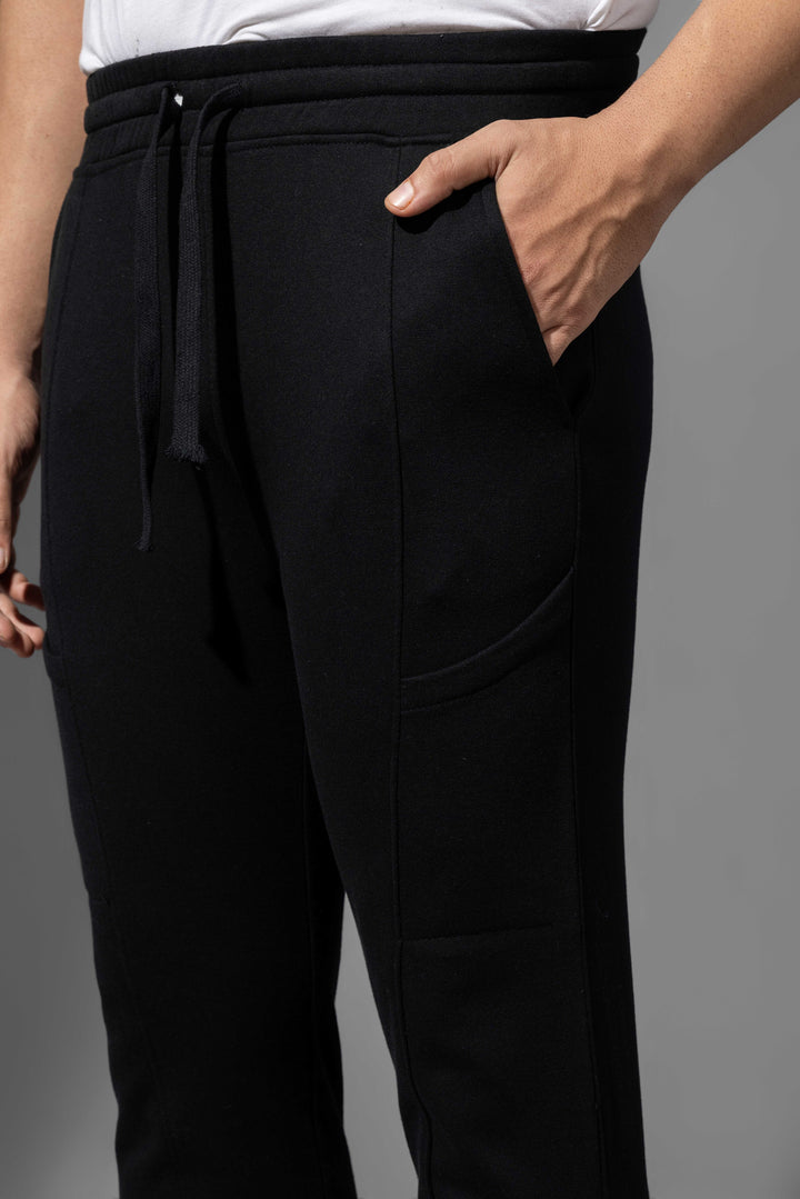 Men's Regular Fit  Fleece Jogger Regular Pants For Winterwear