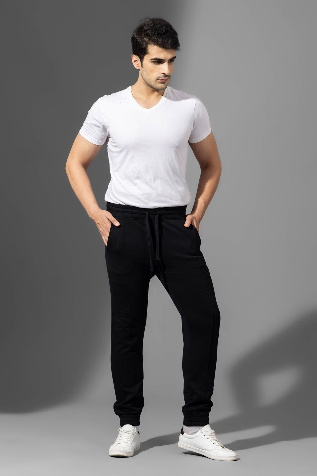 Men's Regular Fit  Fleece Jogger Regular Pants For Winterwear