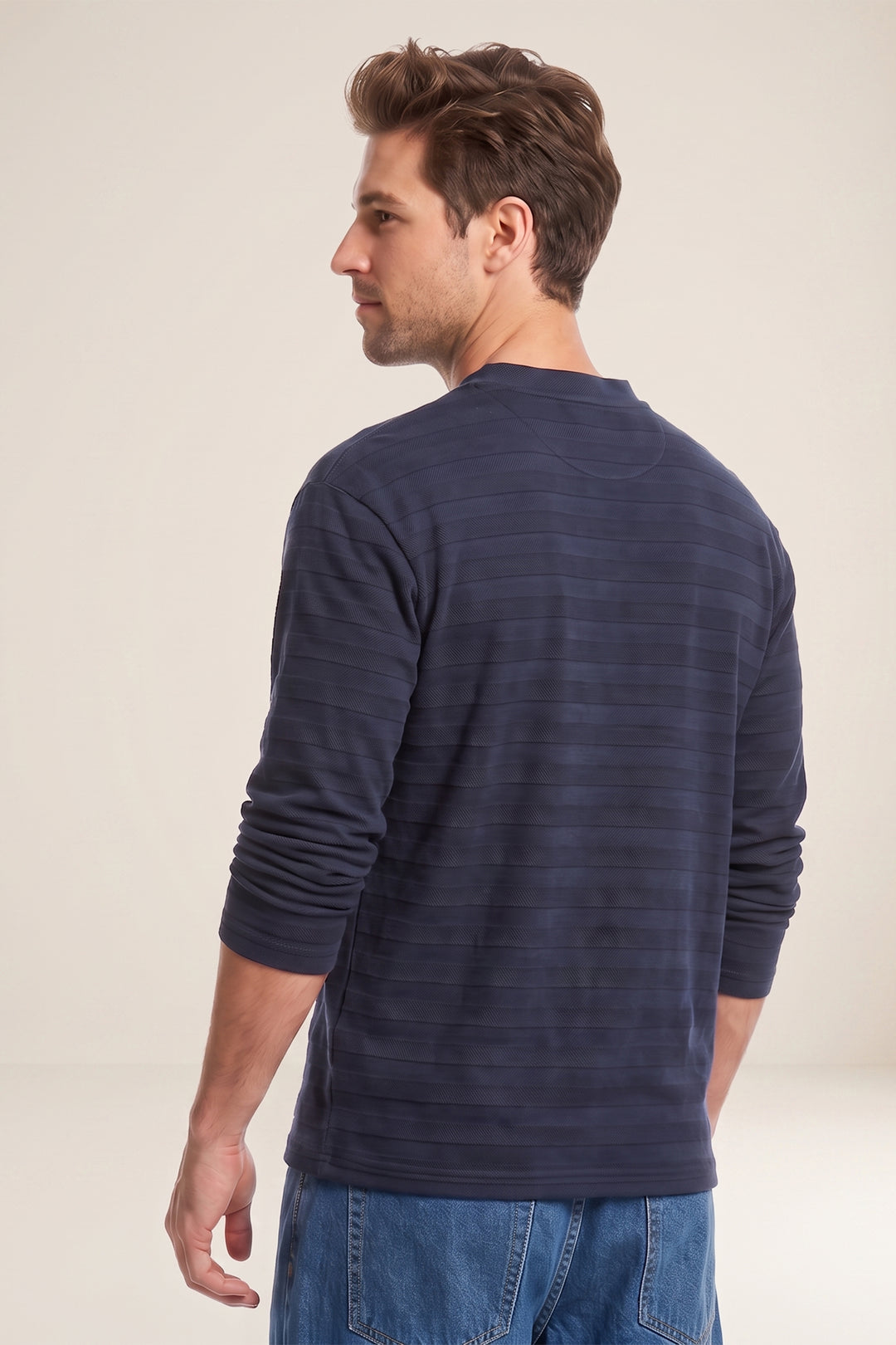 Raglan Colorblock Henley T-Shirt
