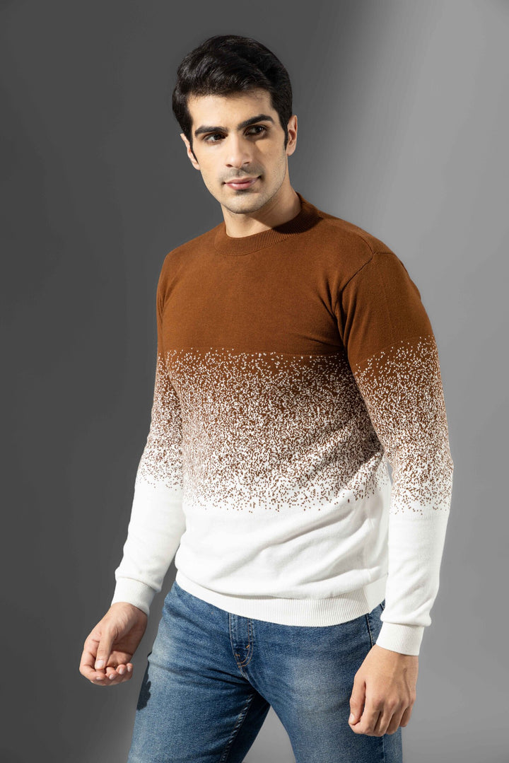 Brown Premium Flat Knit Pullover
