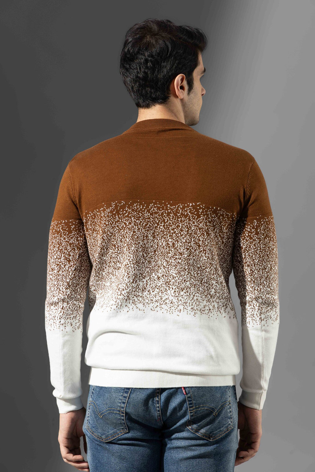 Brown Premium Flat Knit Pullover