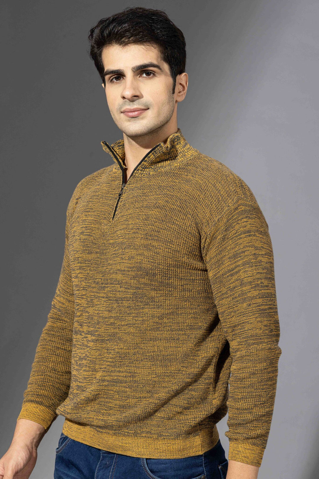 Yellow Premium Flat Knit Polo T-Shirt