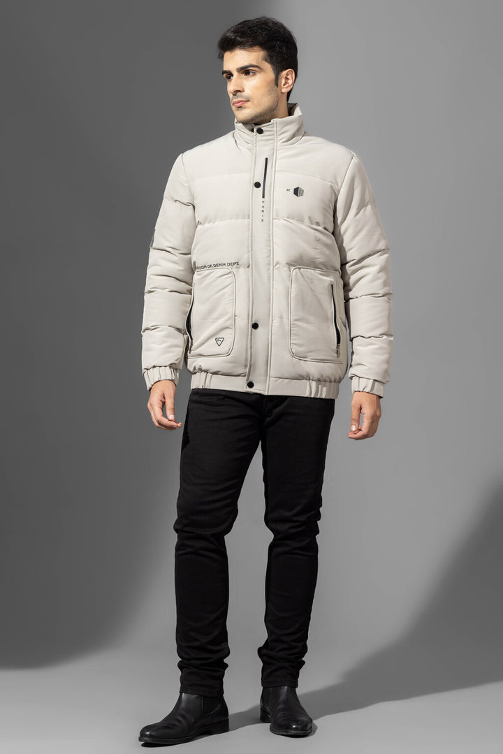 Cream Men Heavy Winter Jacket