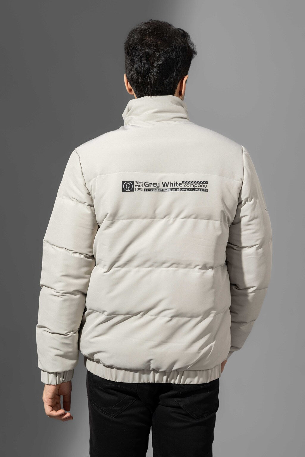 Cream Men Heavy Winter Jacket