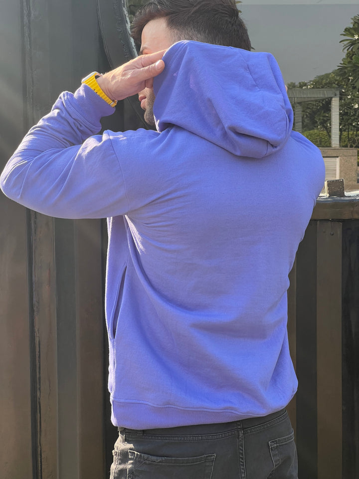 "Bear" Full Sleeve Blue Hoodie