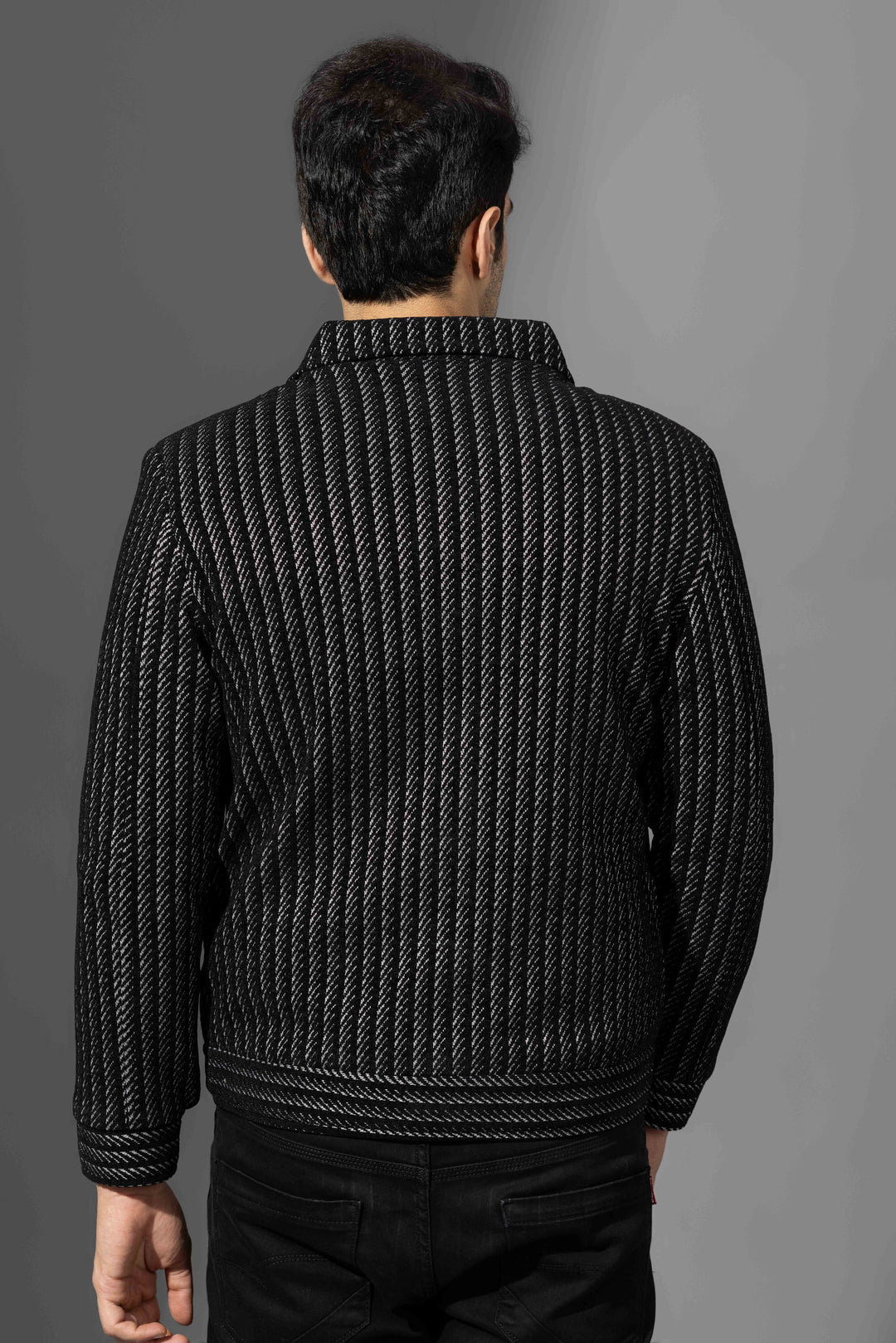 Black Striper Winter(heavy) Overshirt