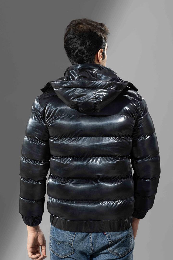 Black  Heavy Puffer Jacket with hood