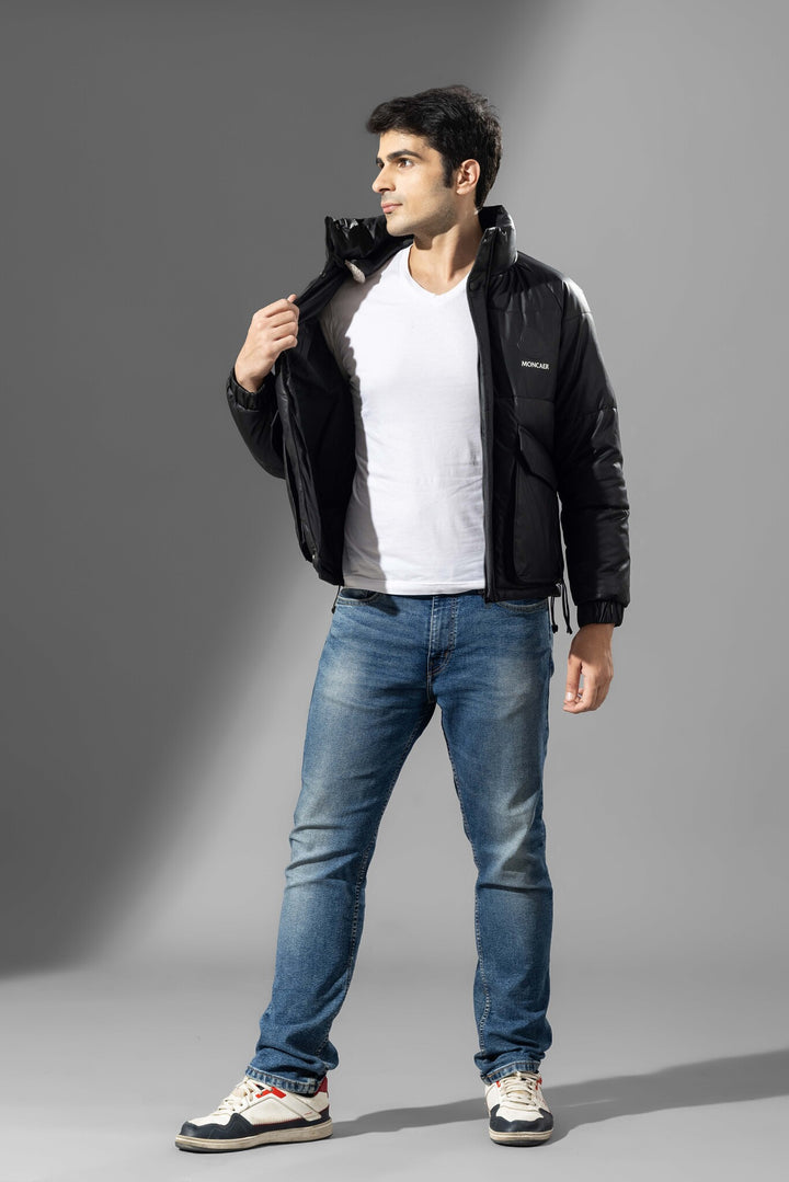 Black Men Heavy Winter Jacket