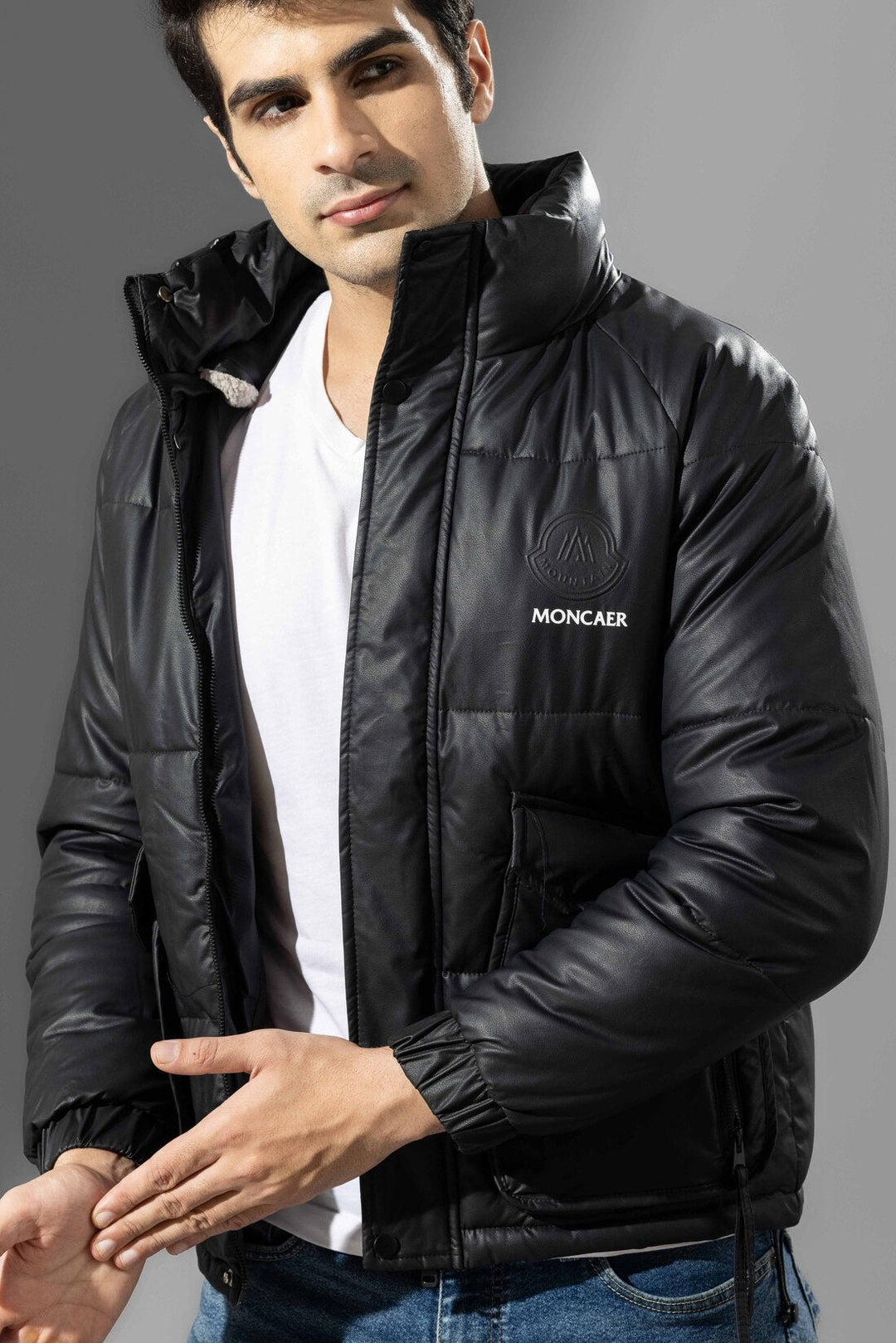 Black Men Heavy Winter Jacket