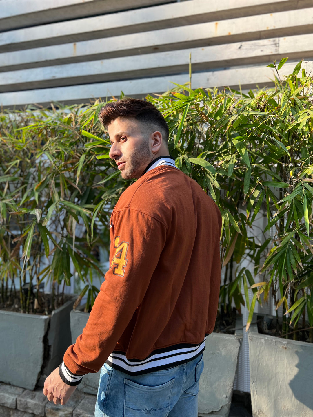 Varsity Brown "D" Brazilian Jacket