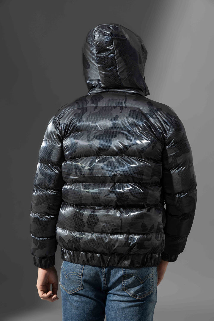 Black Full Sleeve Heavy Winter Puffer Jacket