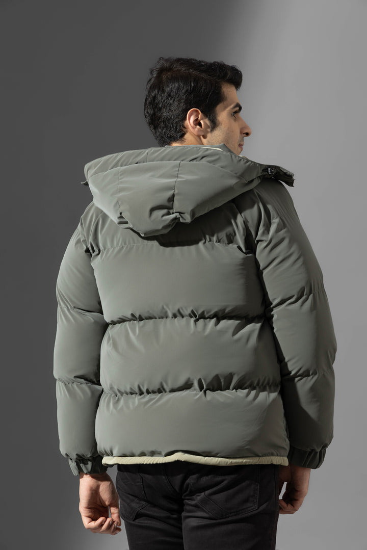 Green Men Full Sleeve Winter Heavy Jacket