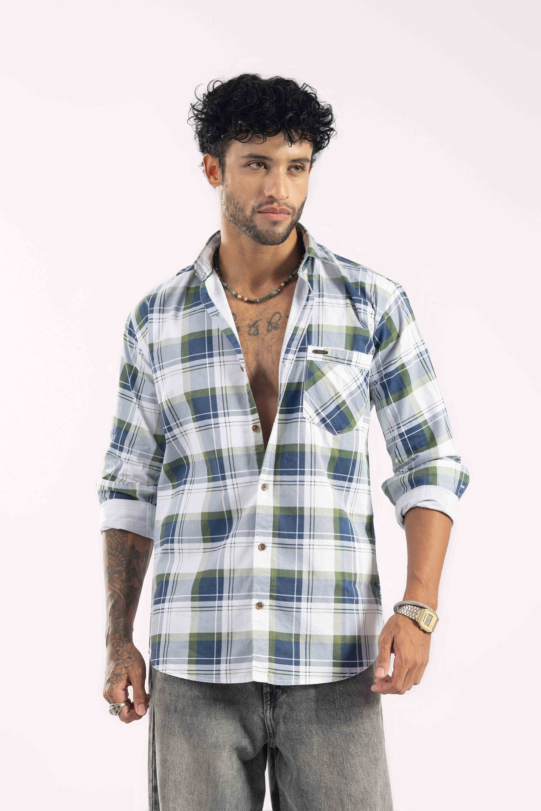 Premium Multi-Color Plaid Checked Casual Shirt