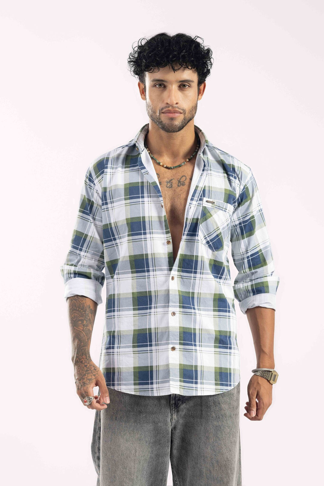 Premium Multi-Color Plaid Checked Casual Shirt