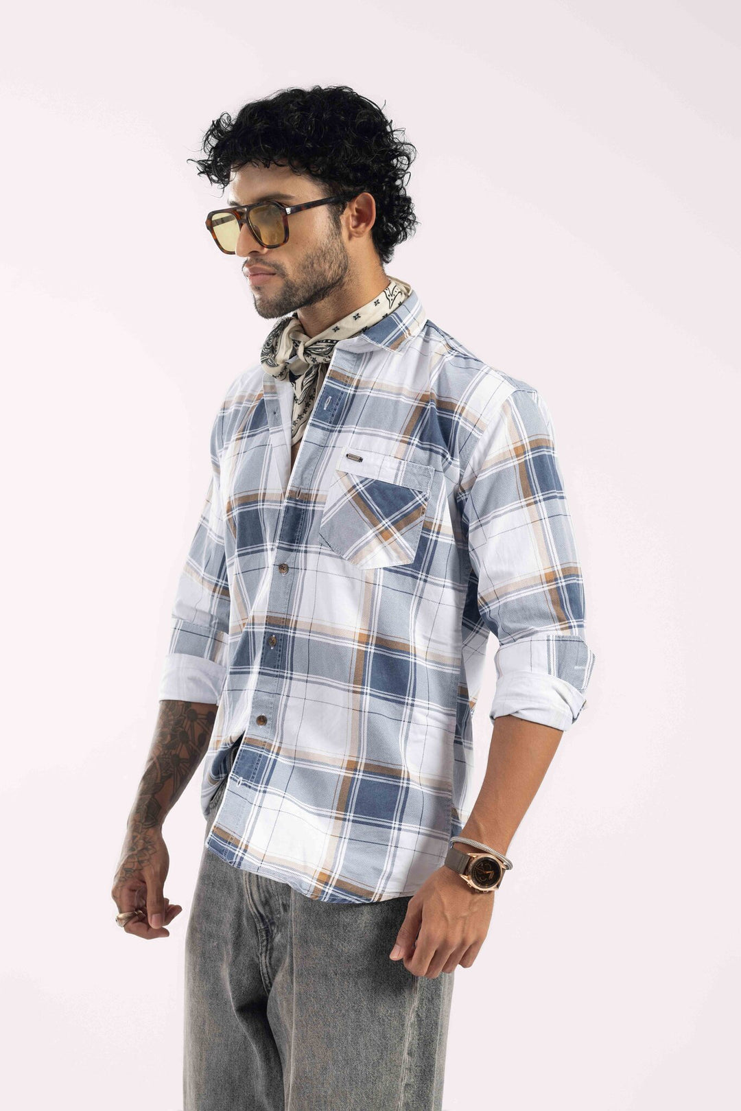 Premium Multi-Color Plaid Checked Casual Shirt