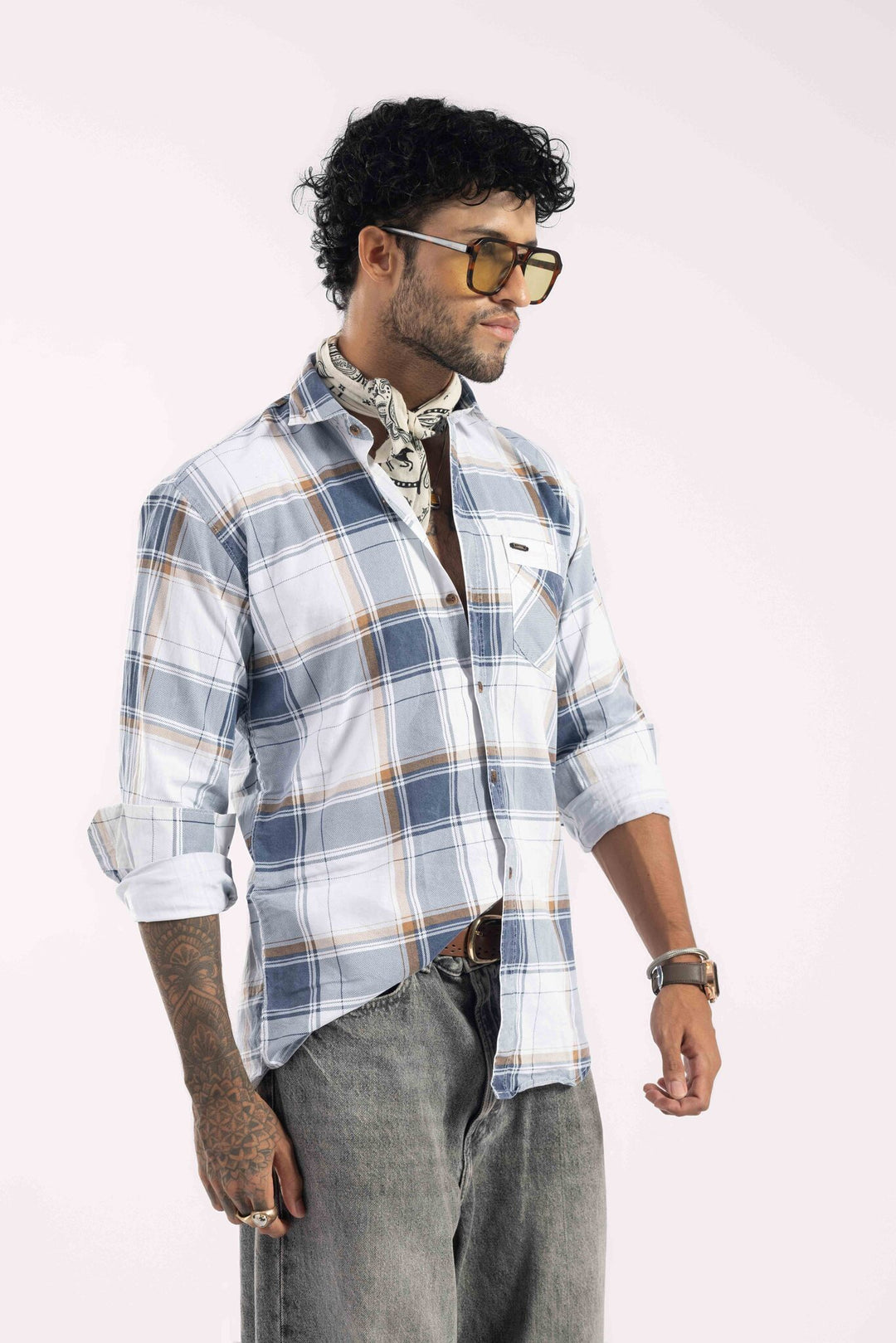 Premium Multi-Color Plaid Checked Casual Shirt