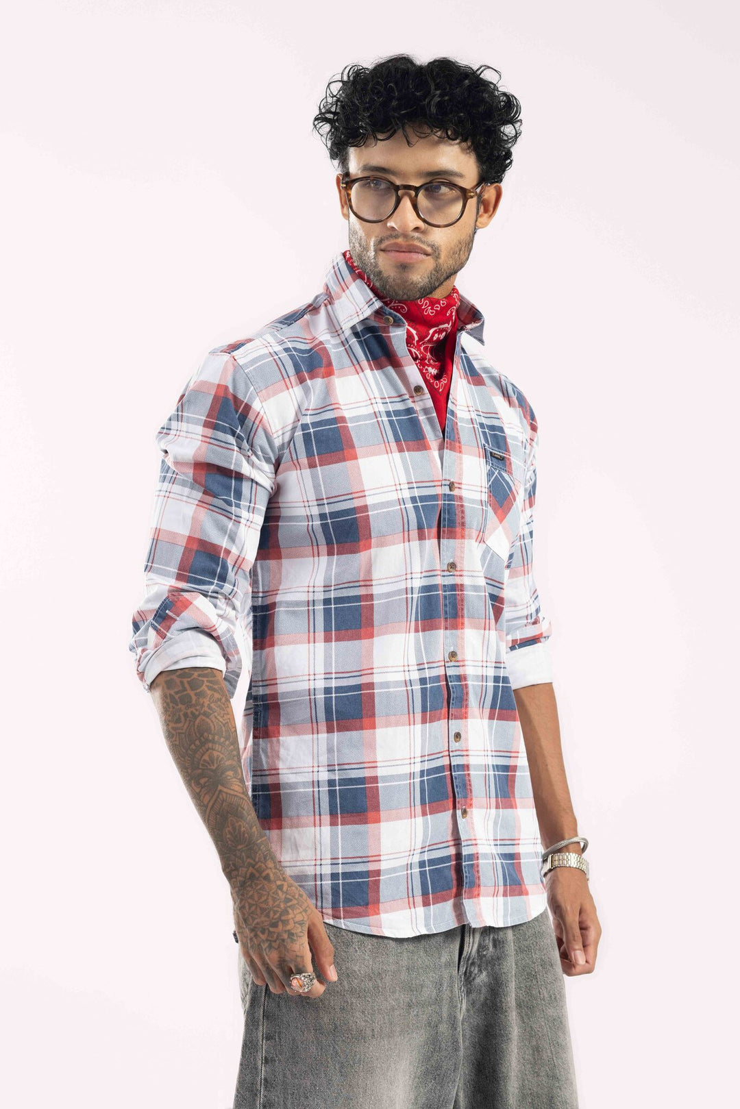Premium Multi-Color Plaid Checked Casual Shirt