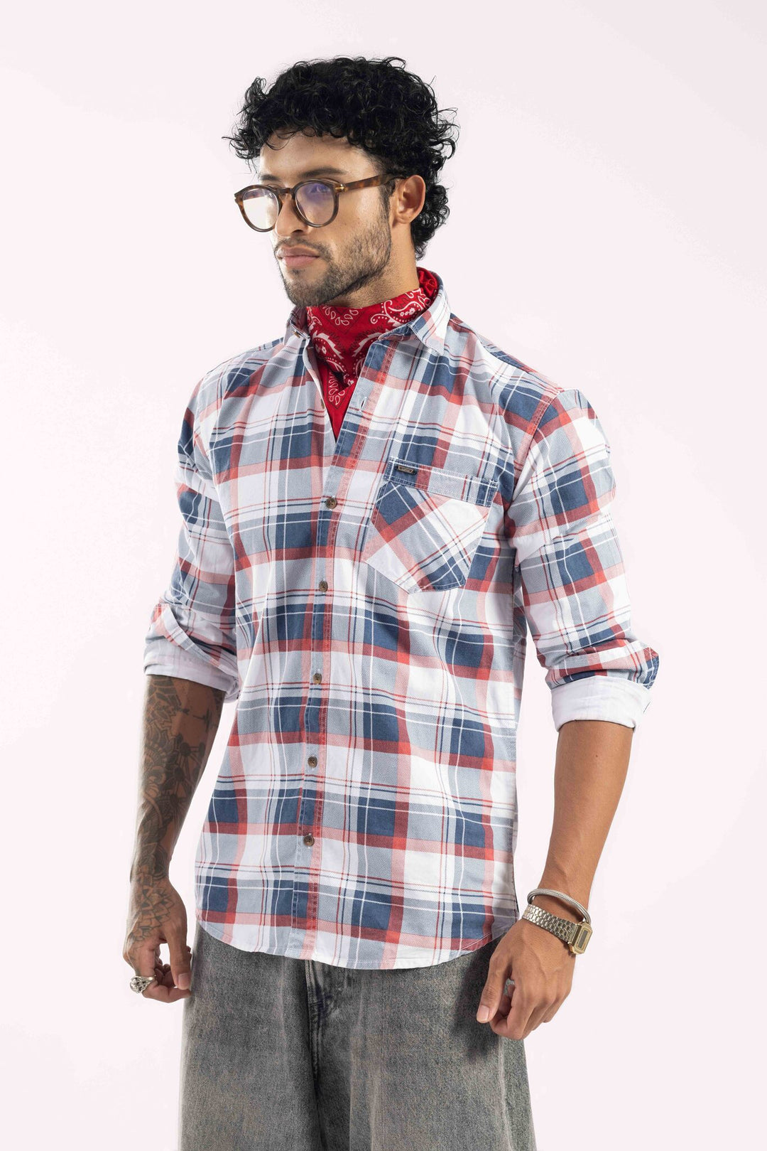 Premium Multi-Color Plaid Checked Casual Shirt